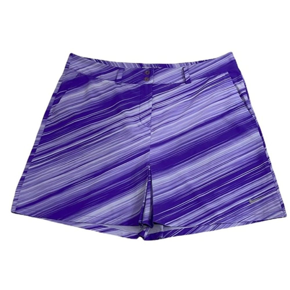 NIKE Golf Purple Speed Striped Skirt Size 12